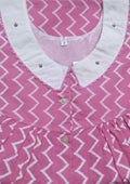 Soft Cotton Half Open Small Printed Nighty
