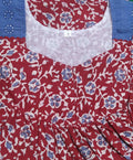 Cotton Half Open Small Printed Nighty