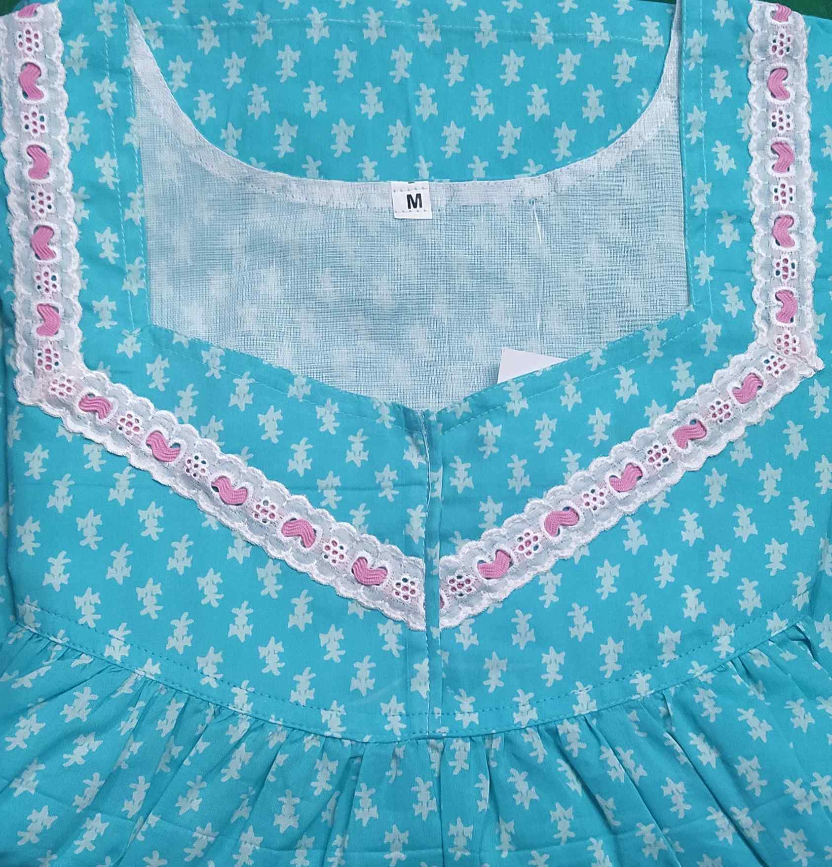 Soft Cotton No Open Medium Printed Nighty