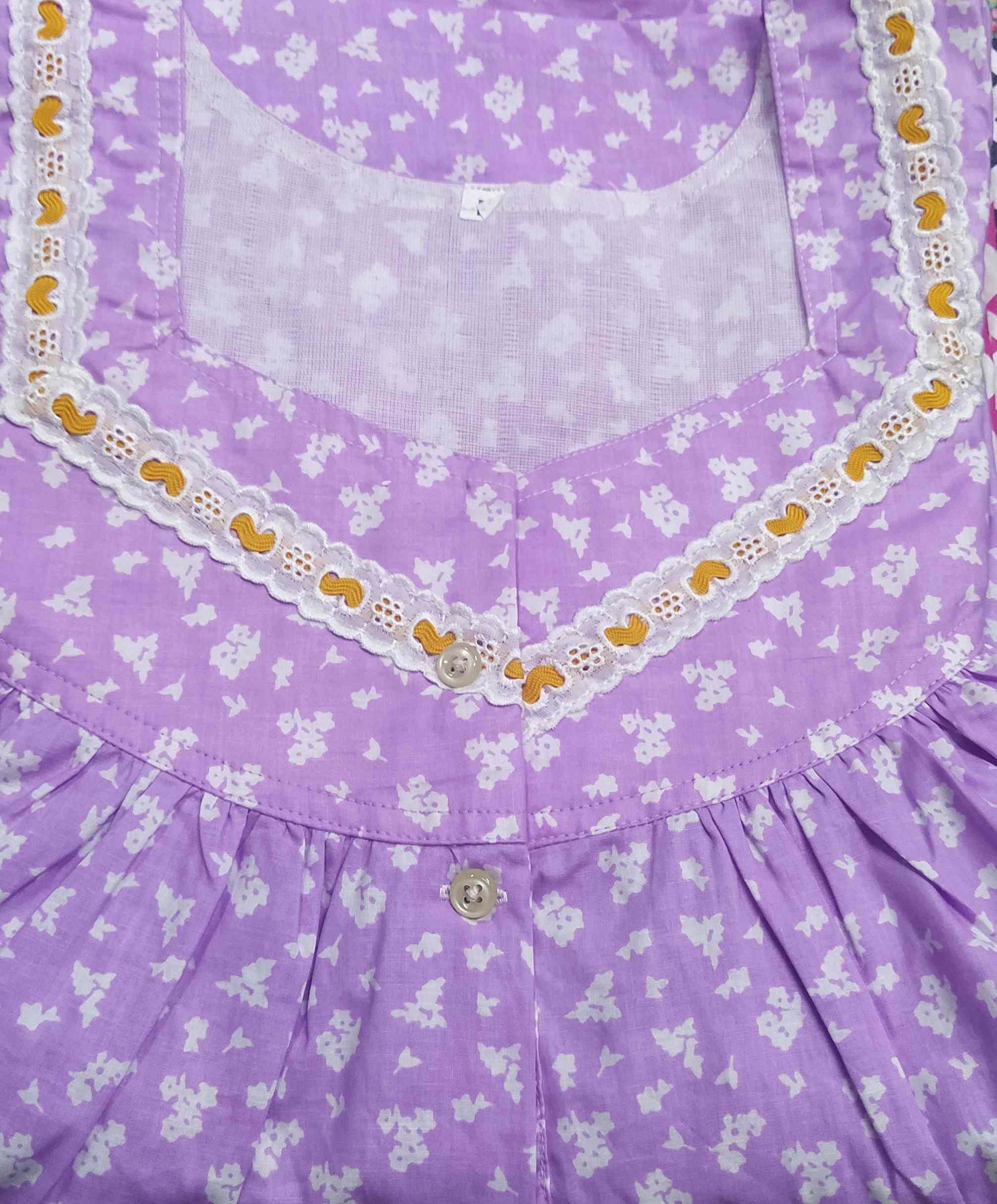 Cotton Half Open Medium Printed Nighty