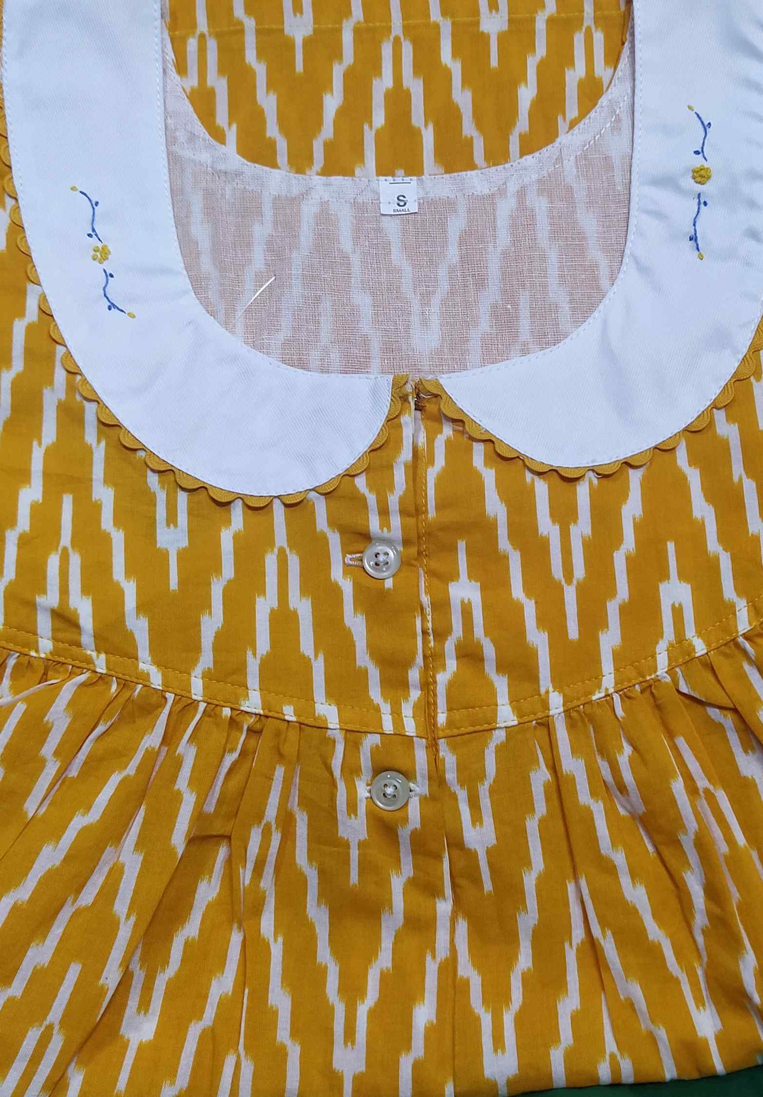 Soft Cotton Half Open Small Printed Nighty