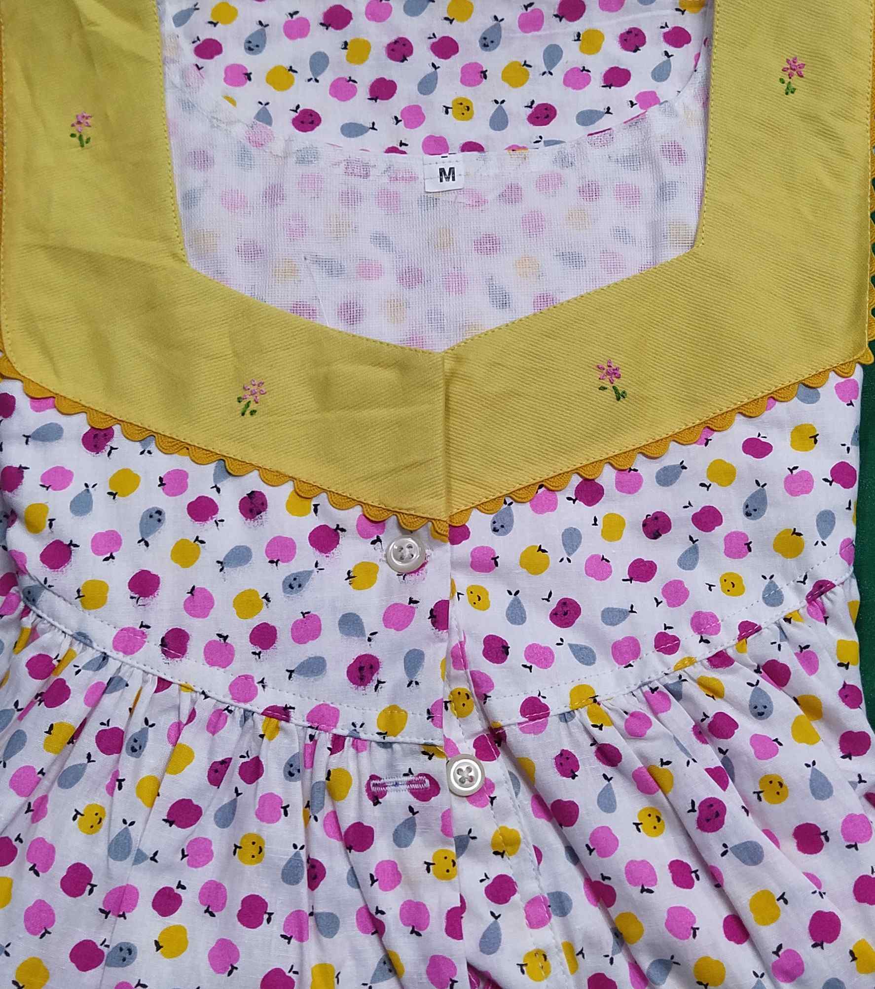 Cotton Half Open Medium Printed Nighty