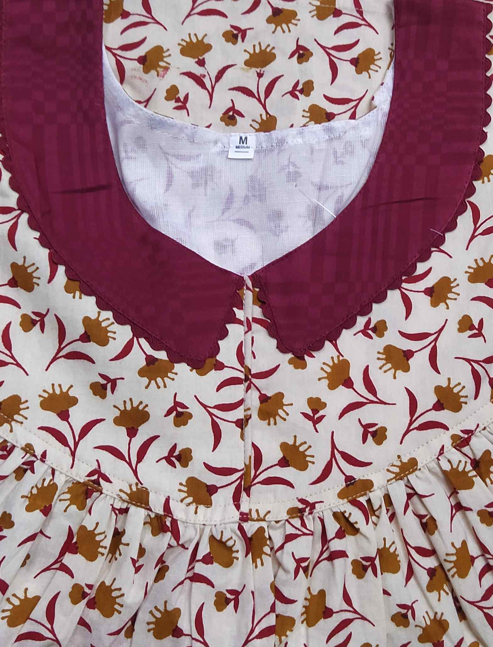 Cotton no open medium nighty