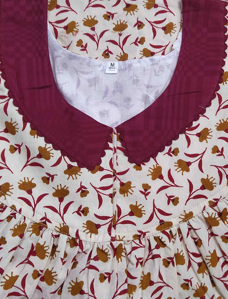 Cotton no open medium nighty