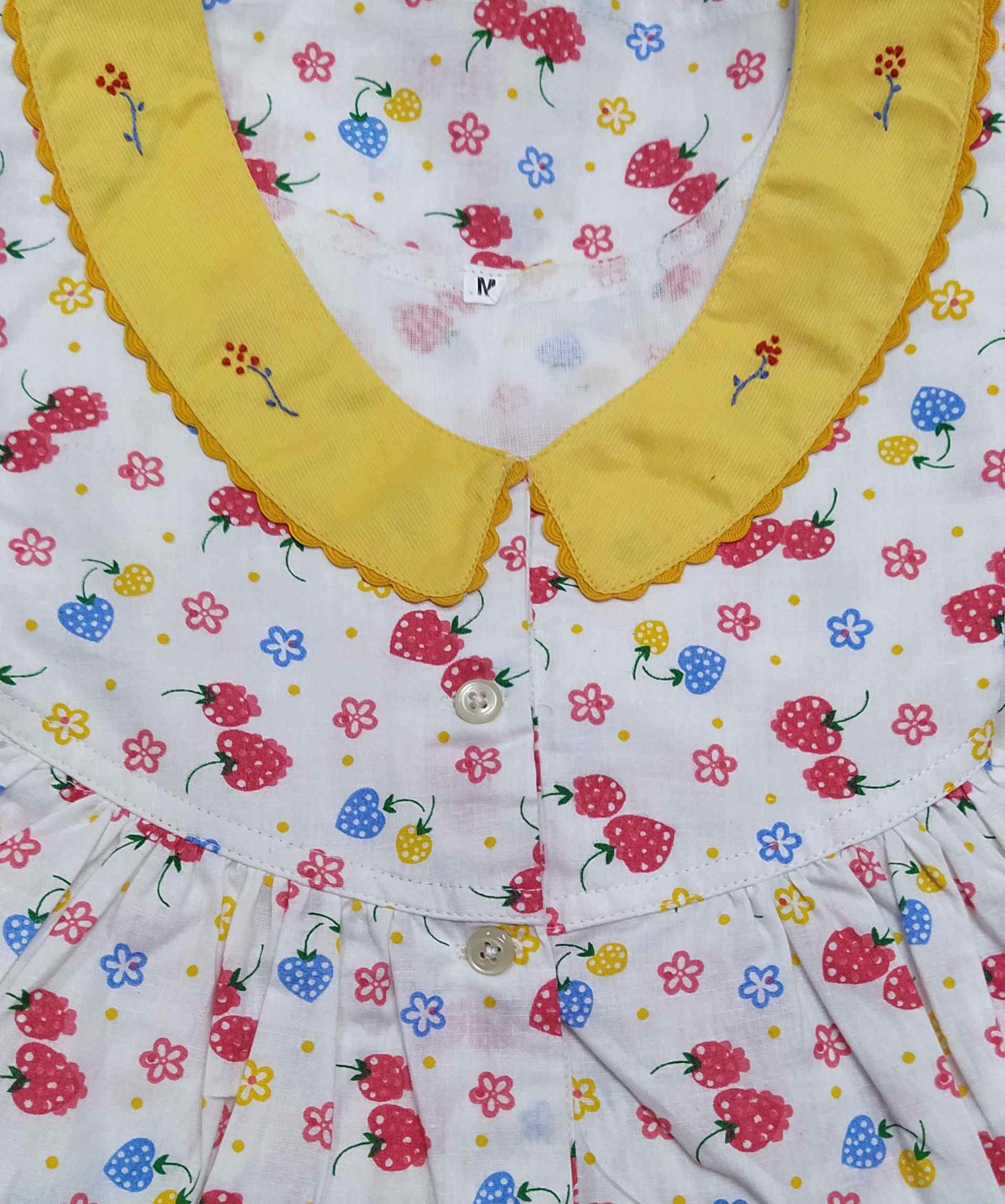 Cotton Half Open Medium Printed Nighty