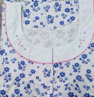 Cotton Half Open Xlarge Printed Nighty