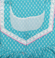 Soft Cotton Half Open Xlarge Printed Nighty