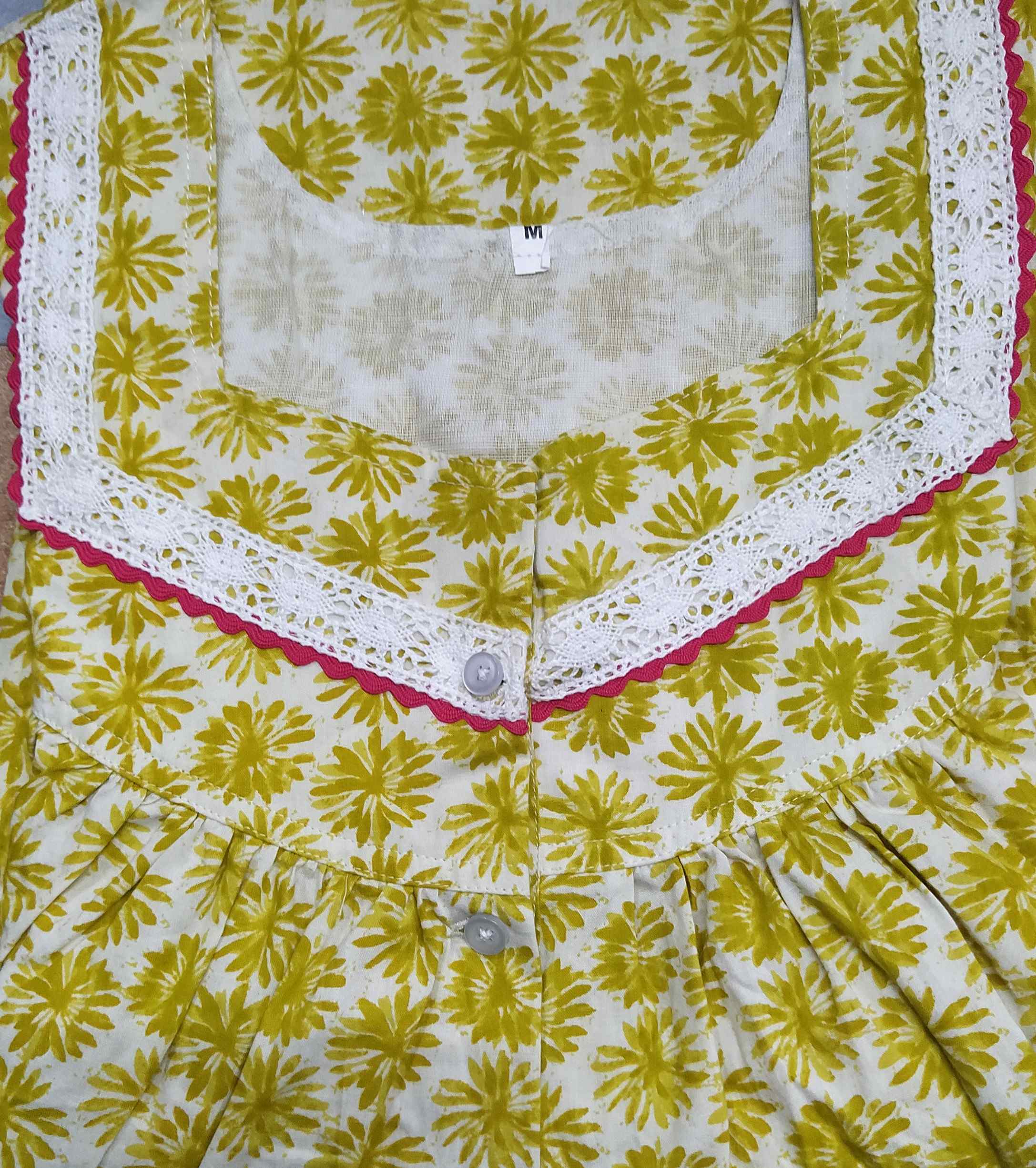 Cotton Half Open Medium Printed Nighty