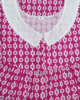 Cotton Half Open Small Printed Nighty