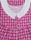 Cotton Half Open Small Printed Nighty