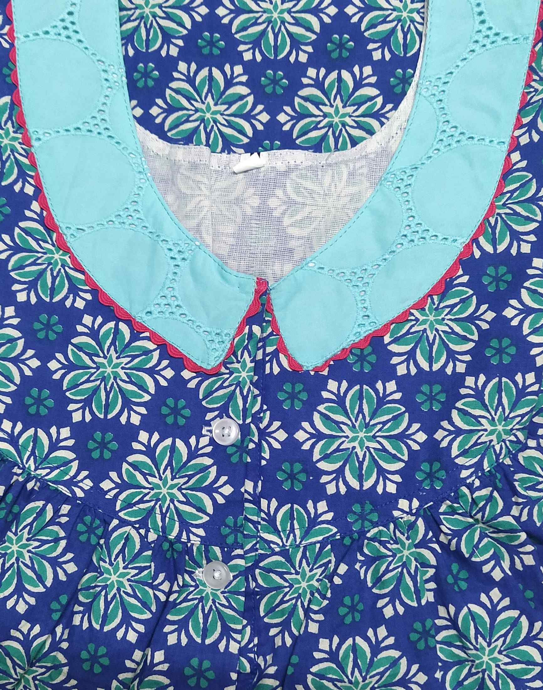 Cotton Half Open Medium Printed Nighty