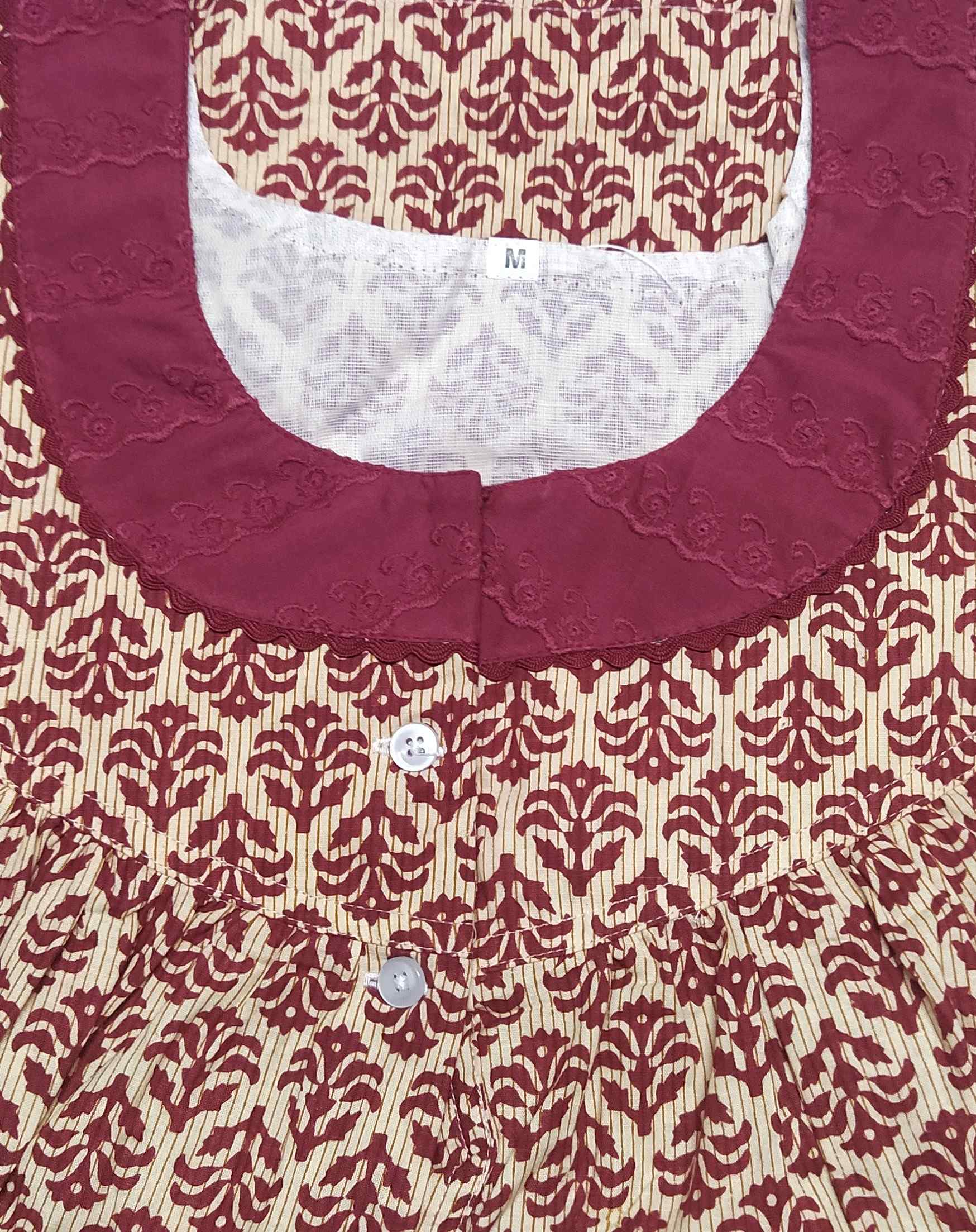 Cotton Half Open Medium Printed Nighty
