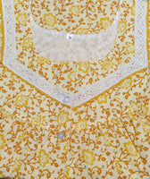 Cotton Half Open Medium Printed Nighty