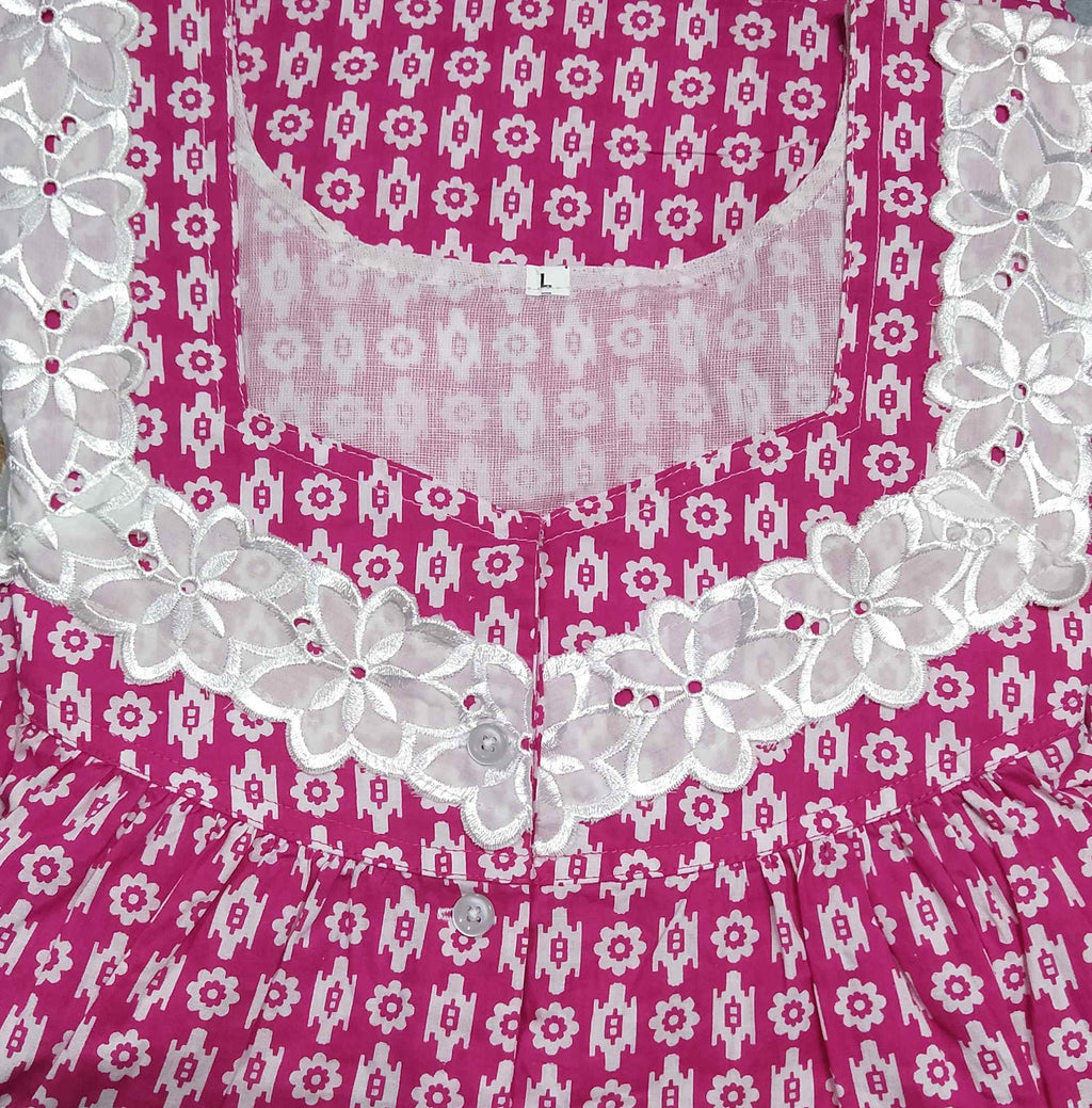 Bantex Half Open Large Printed Nighty