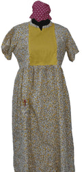 Cotton Side zip, Pleated , Pockets, Tying String Medium Printed Maternity Wear