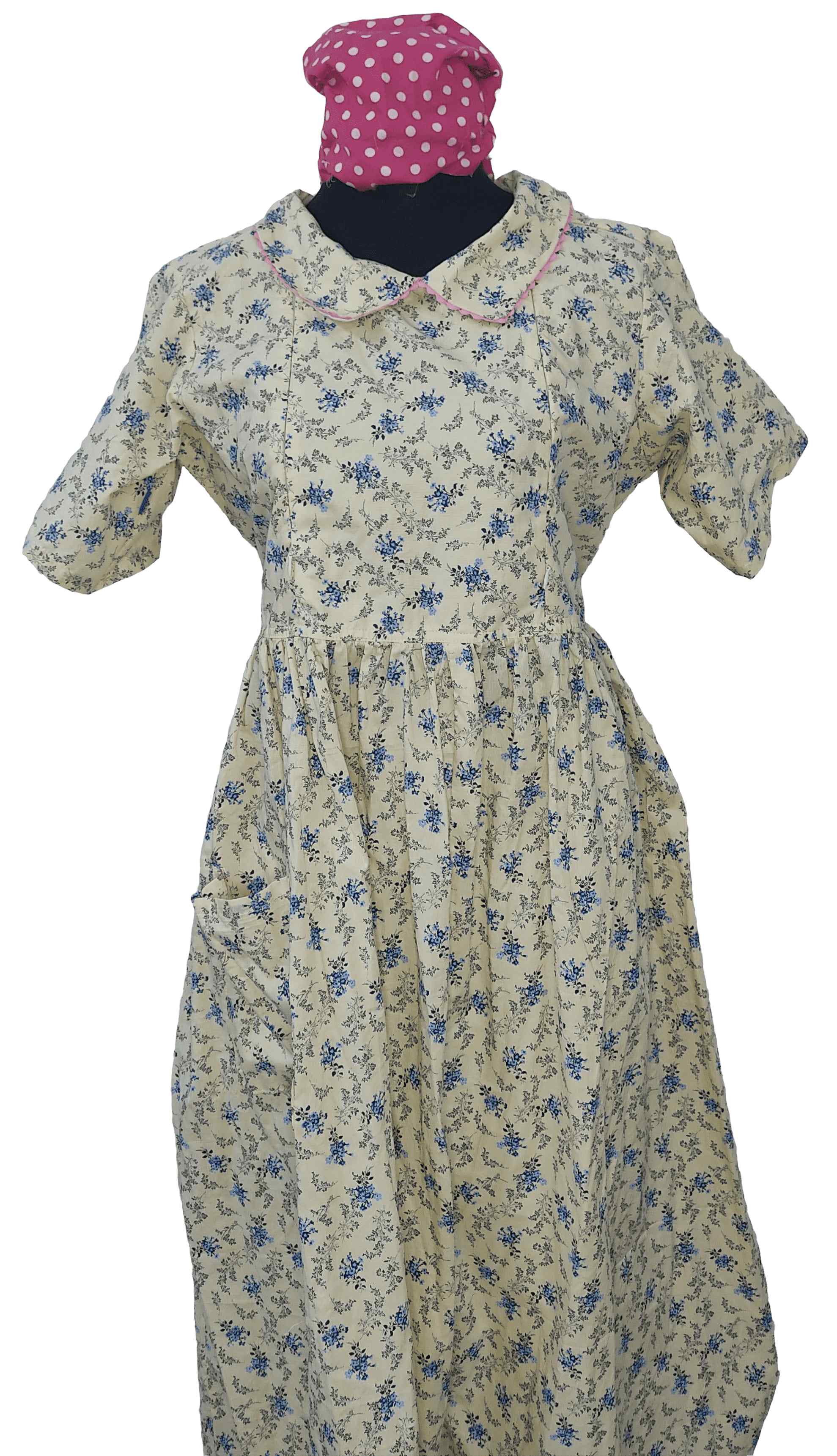 Bantex Side zip, Pleated , Pockets, Tying String Medium Printed Maternity Wear