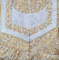 Cotton Pockets, Half Open Large Printed Nighty