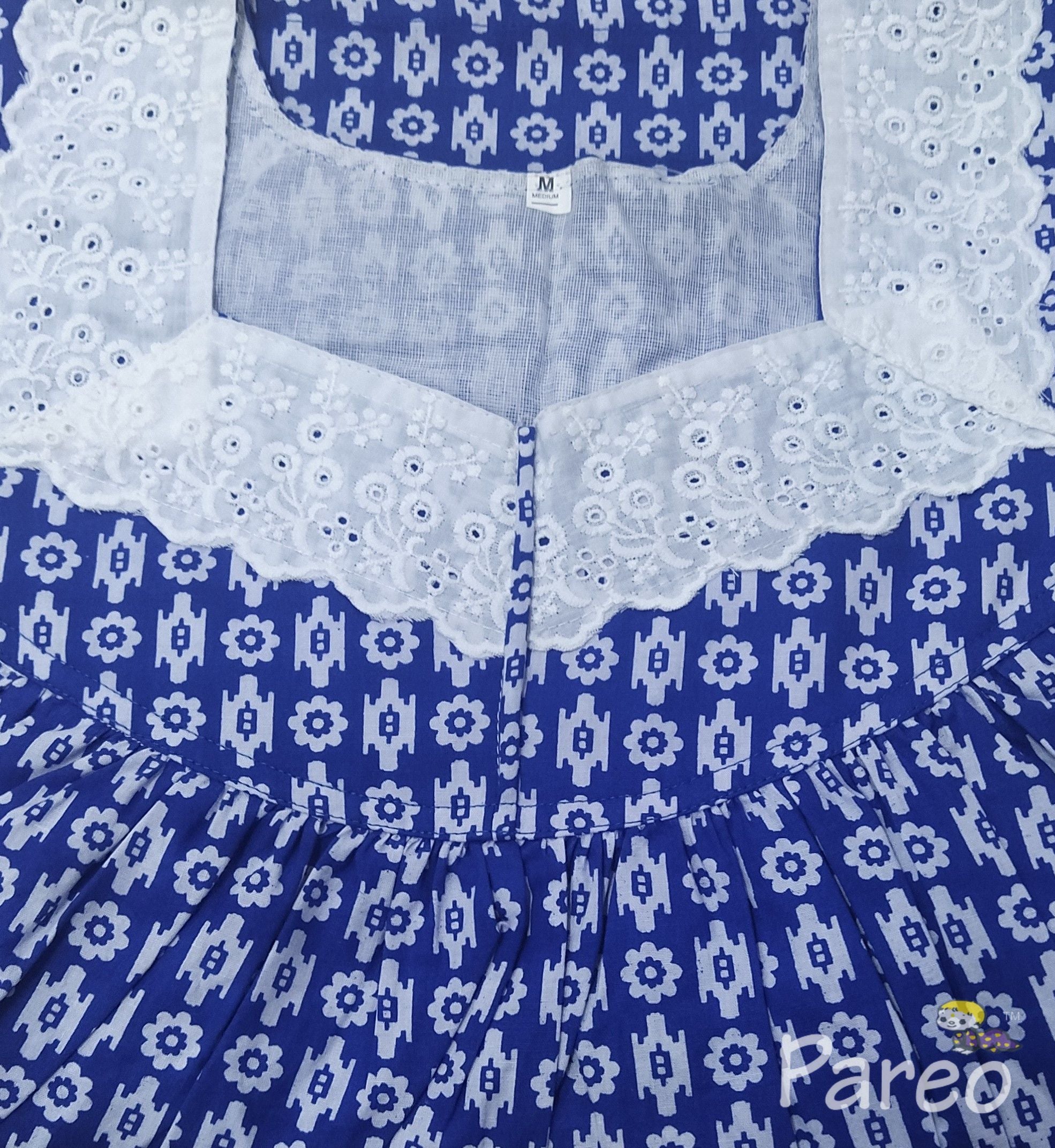 Cotton Pockets, No Open Medium Printed Nighty