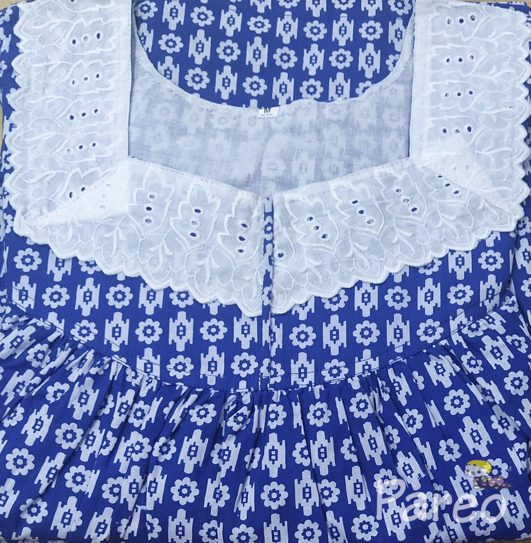 Cotton Pockets, No Open Medium Printed Nighty