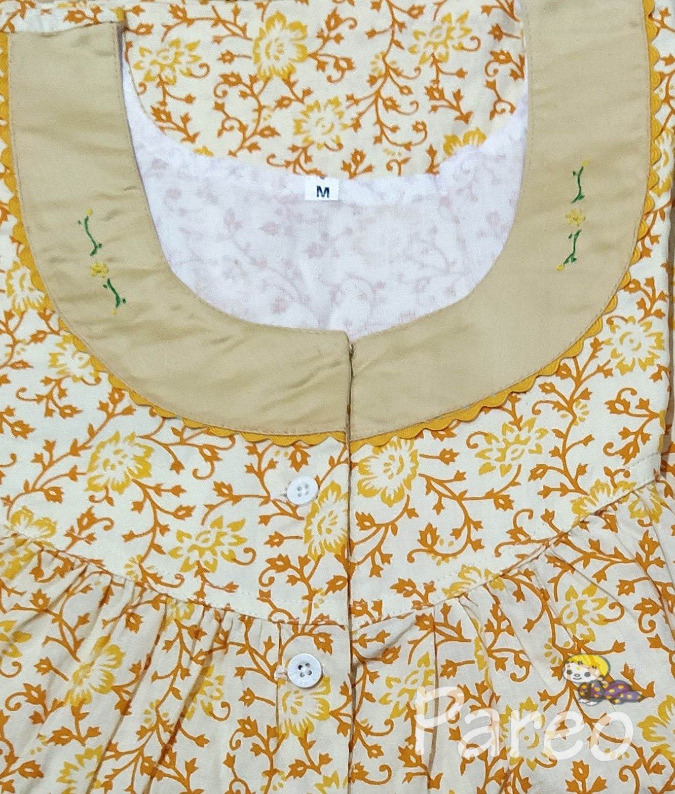 Cotton Half Open Medium Printed Nighty