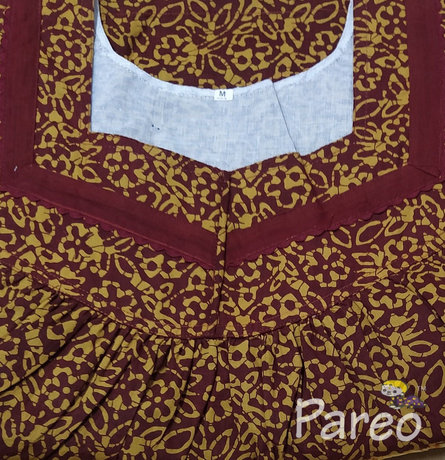 Cotton No Open Medium Printed Nighty