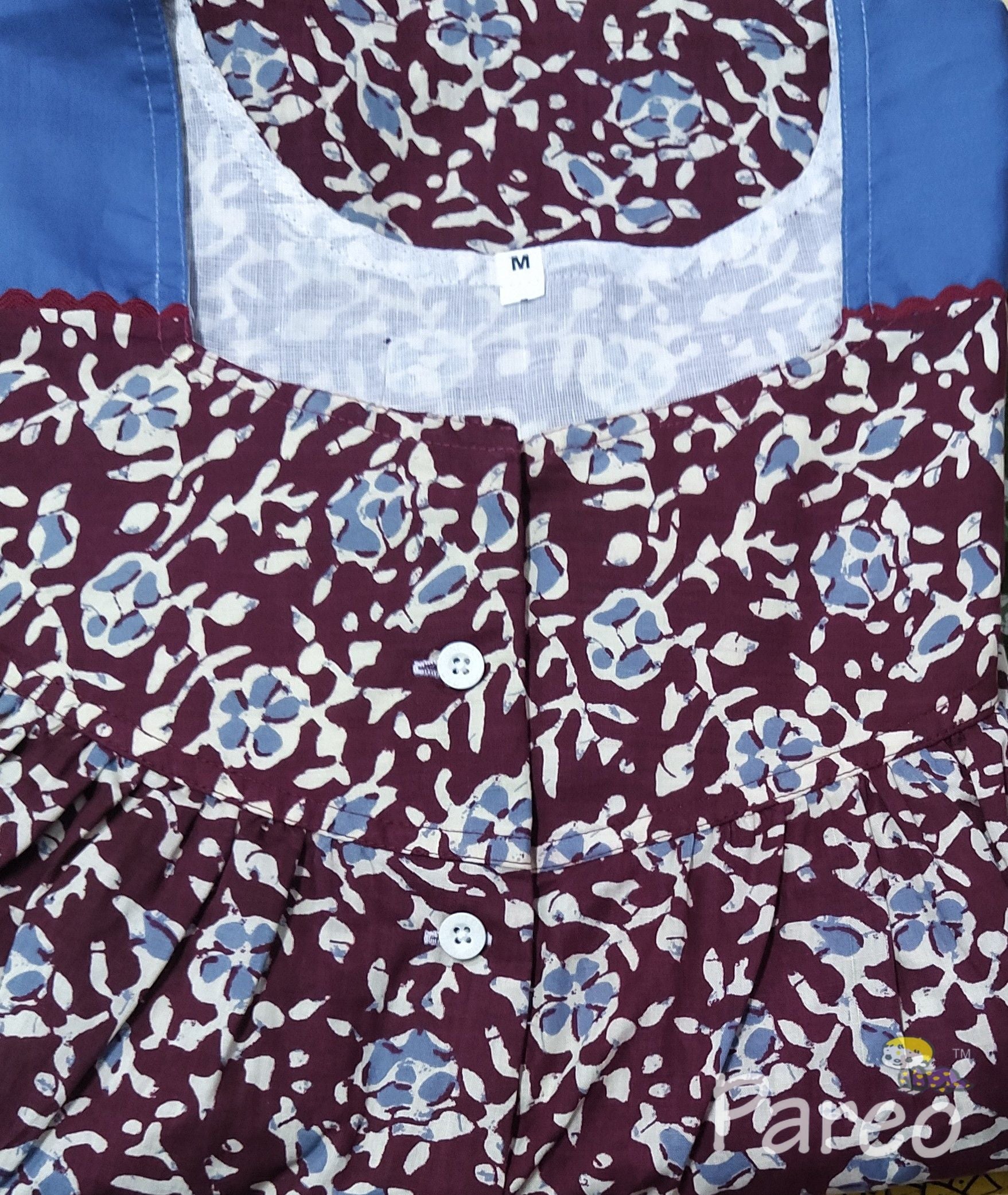 Cotton Half Open Medium Printed Nighty