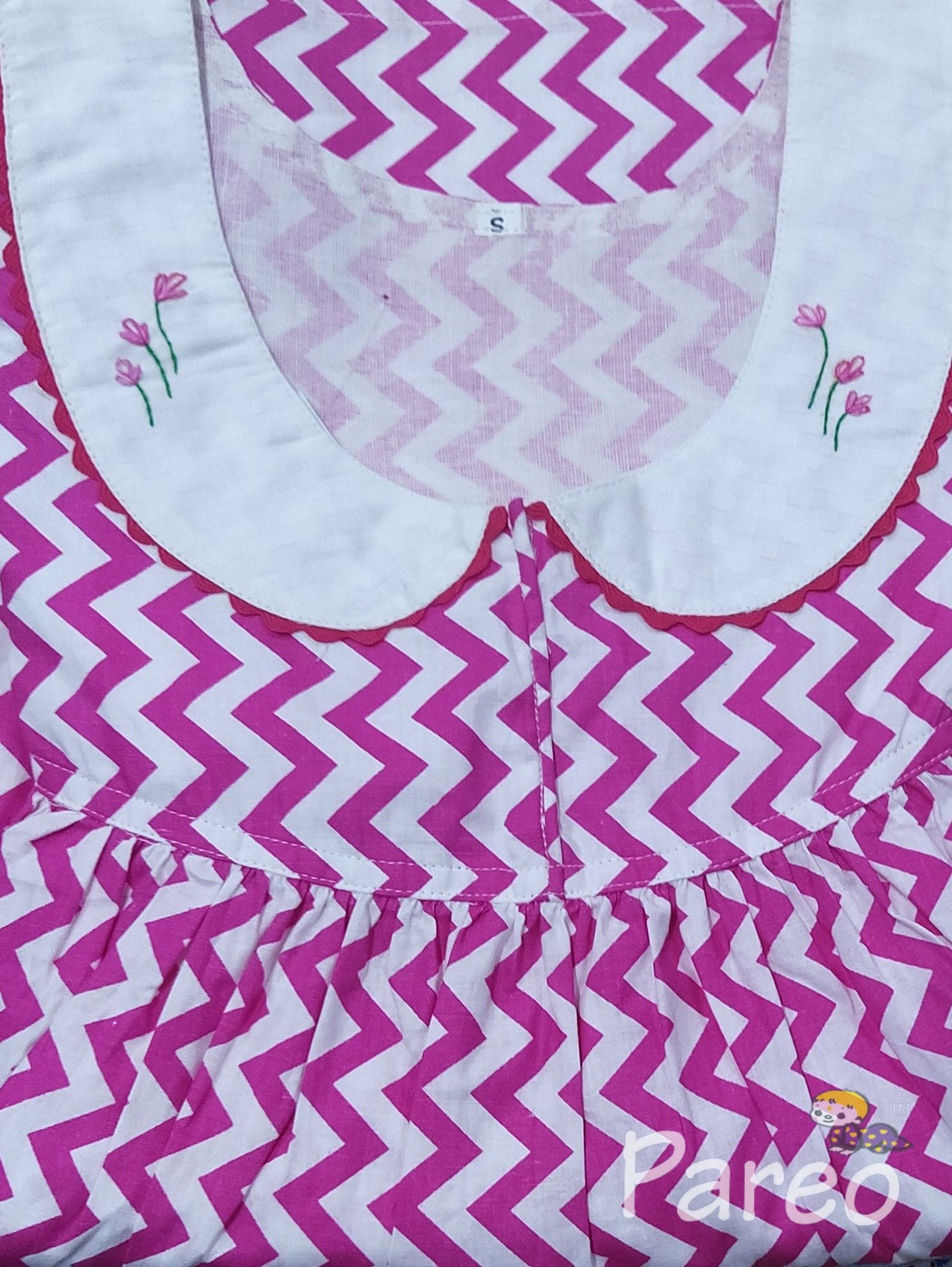 Cotton Pockets, No Open Small Printed Nighty