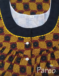 Cotton Pleated , Pockets, Half Open Medium Printed Nighty