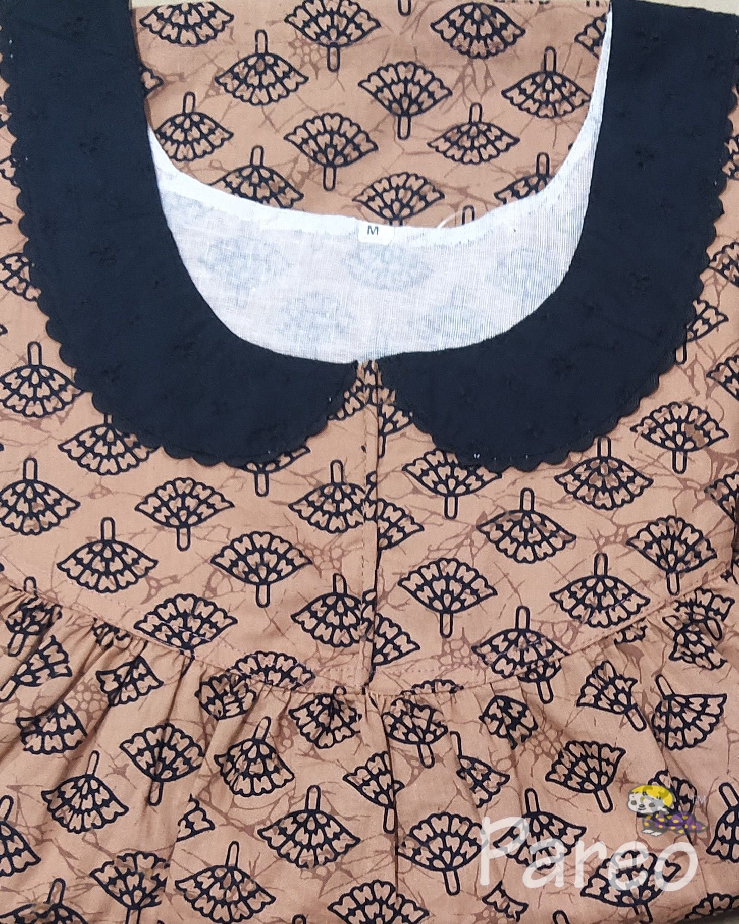 Cotton Pleated , Pockets, No Open Medium Printed Nighty