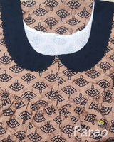 Cotton Pleated , Pockets, No Open Medium Printed Nighty