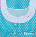 Soft Cotton Pleated , Pockets, Half Open Xlarge Printed Nighty