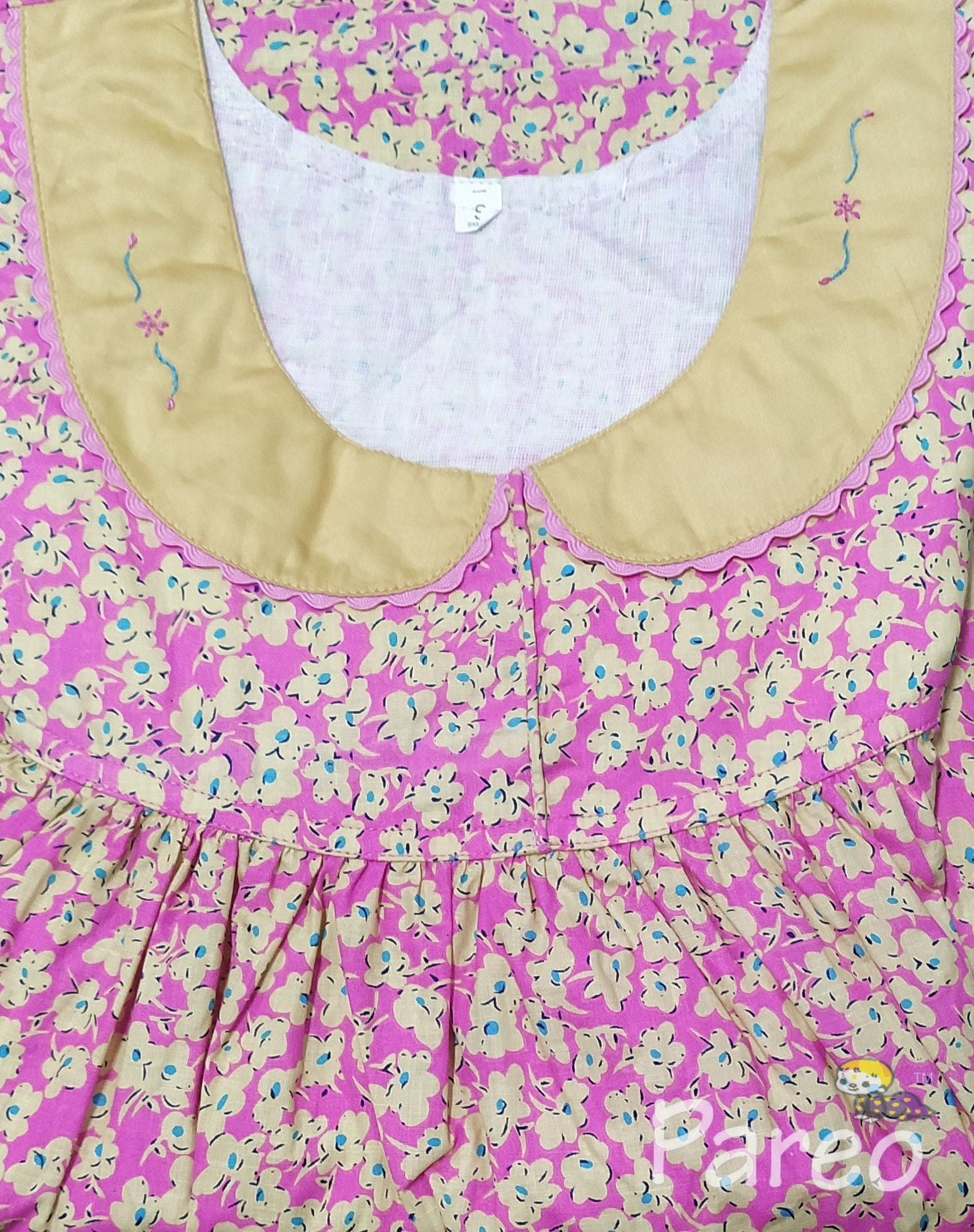 Bantex Pleated , Pockets, No Open Small Printed Nighty