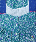 Cotton Pleated , Pockets, Half Open Medium Printed Nighty