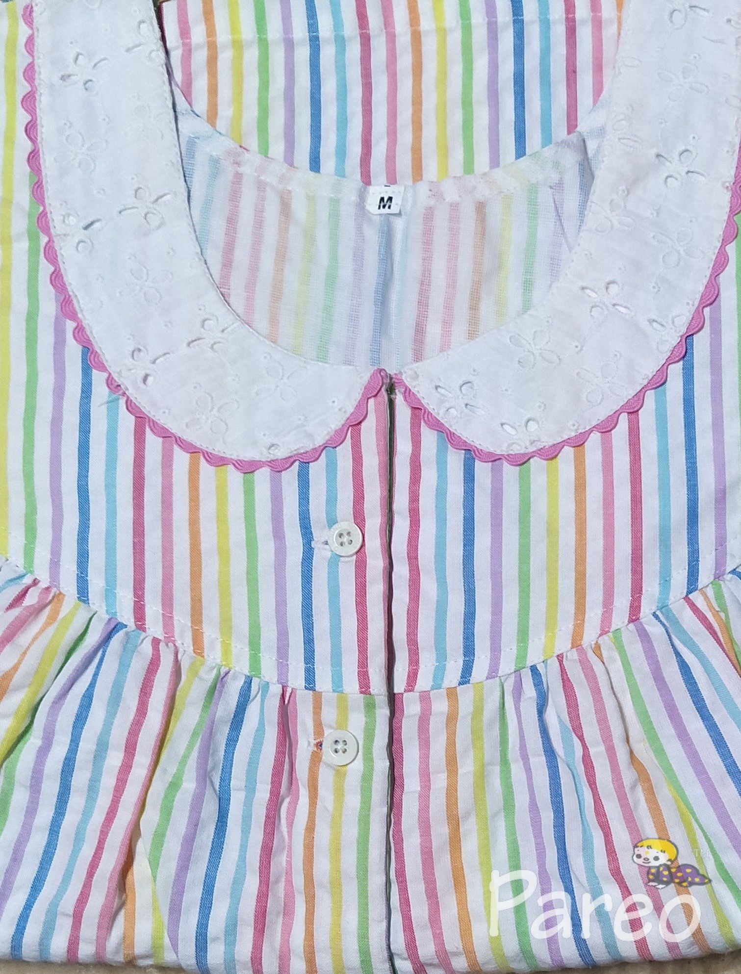 Bantex Pleated , Pockets, Half Open Medium Printed Nighty