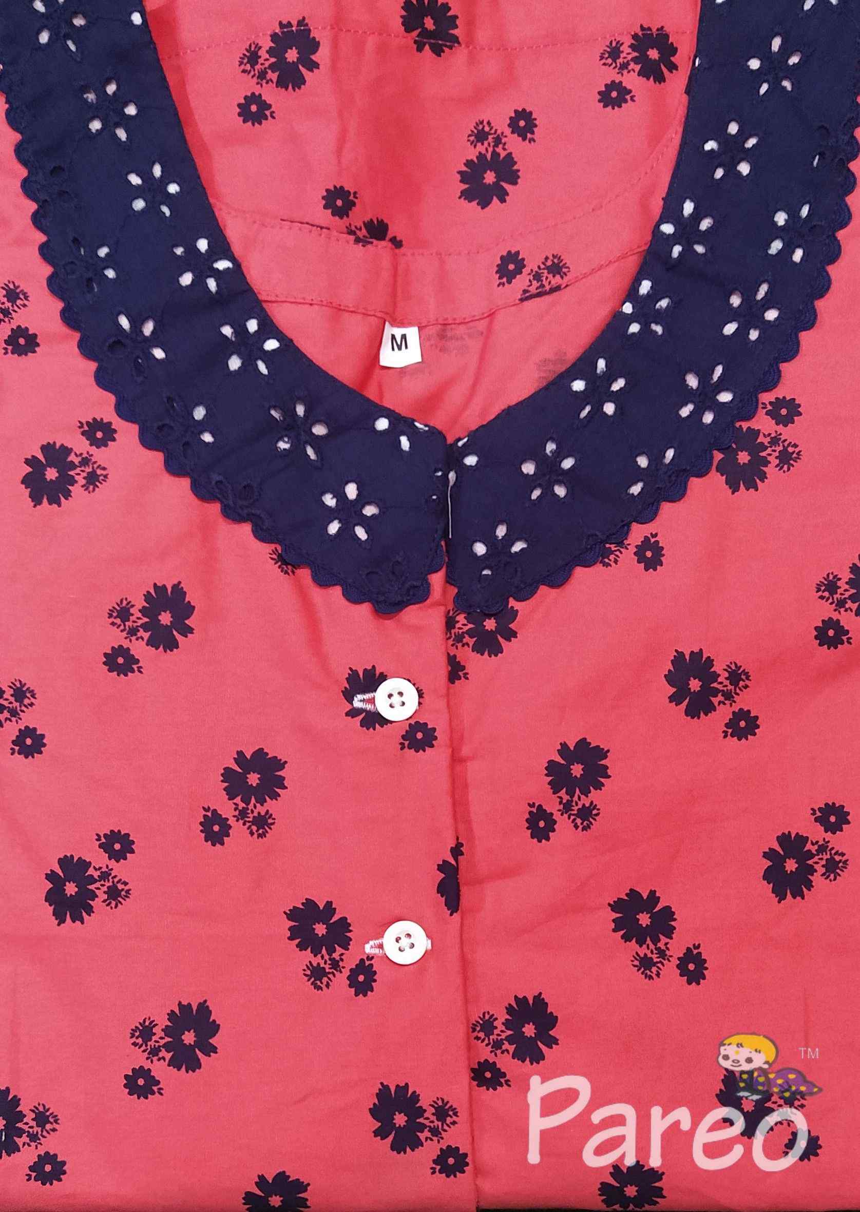 Cotton Half Open Medium Printed Nighty