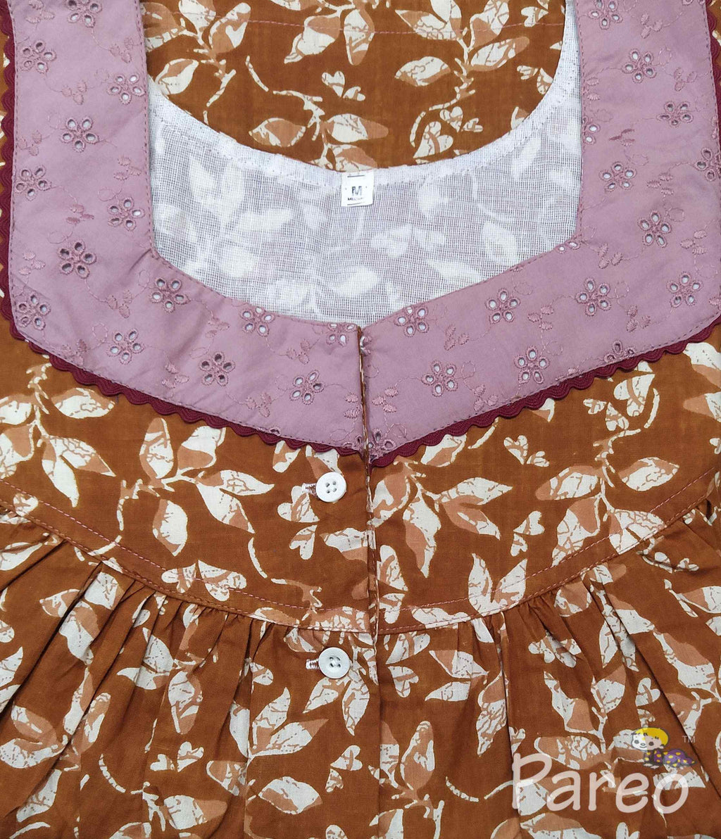 Cotton Half Open Medium Printed Nighty