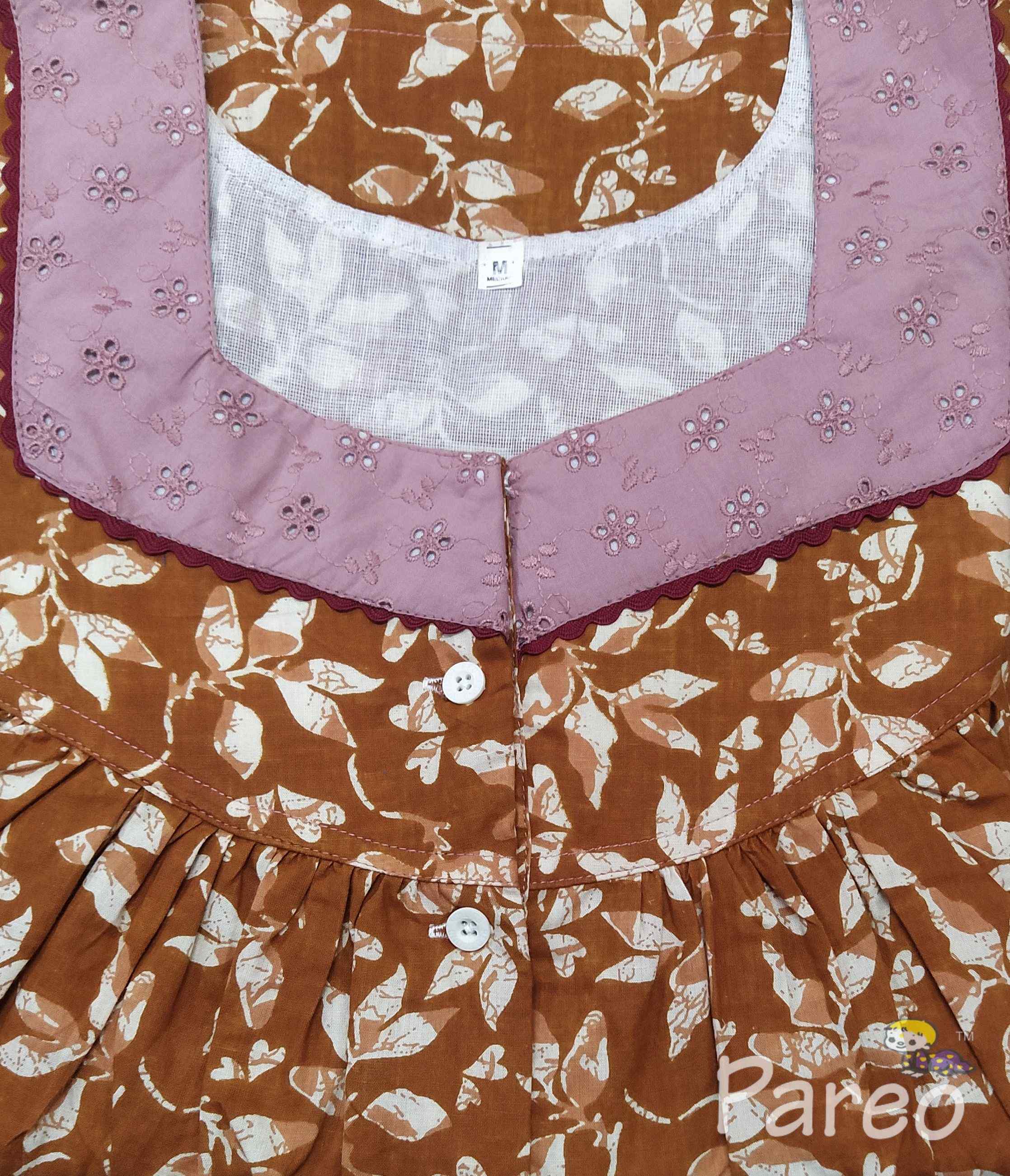 Cotton Half Open Medium Printed Nighty