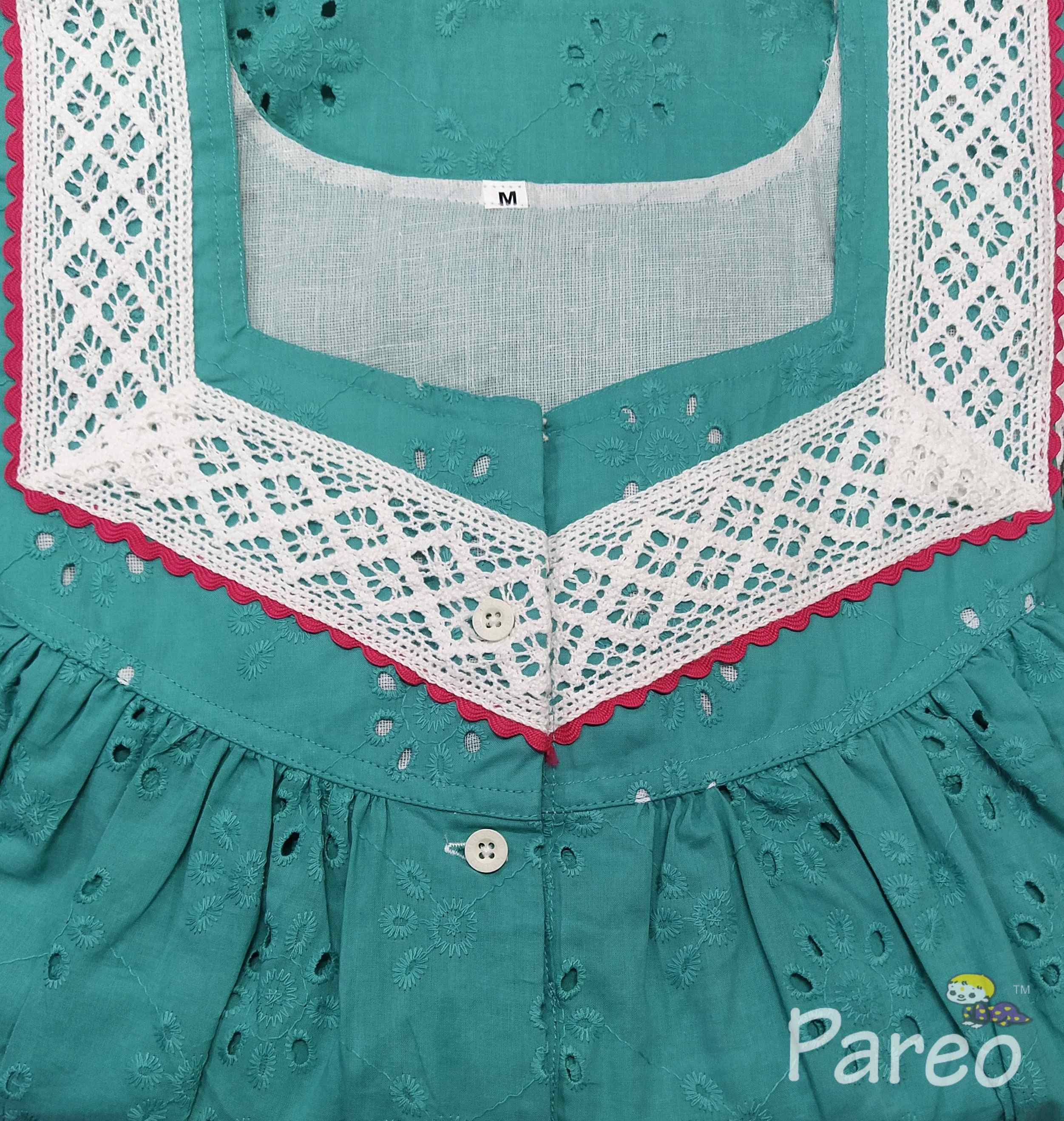 Hacoba Half Open Medium Printed Nighty