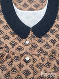 Cotton Half Open Small Printed Nighty