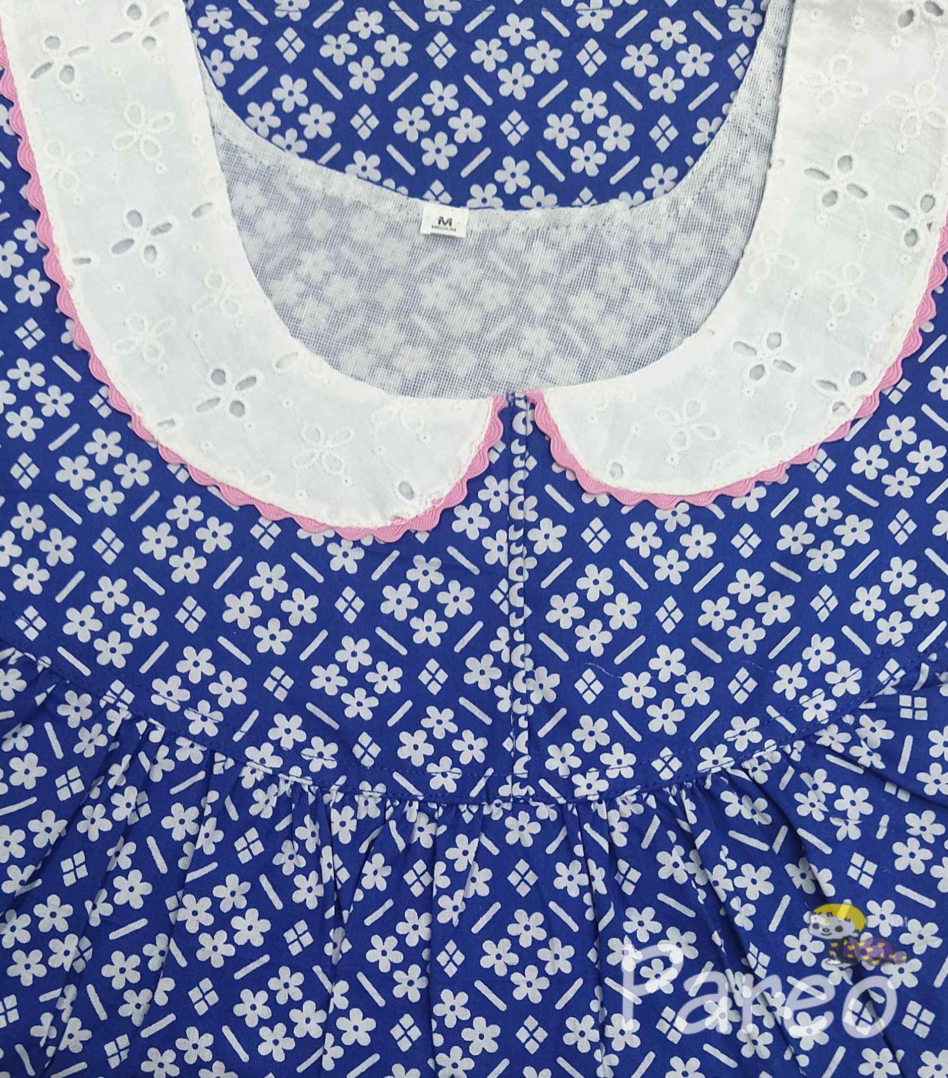 Cotton with Pockets, No Open Medium Printed Nighty
