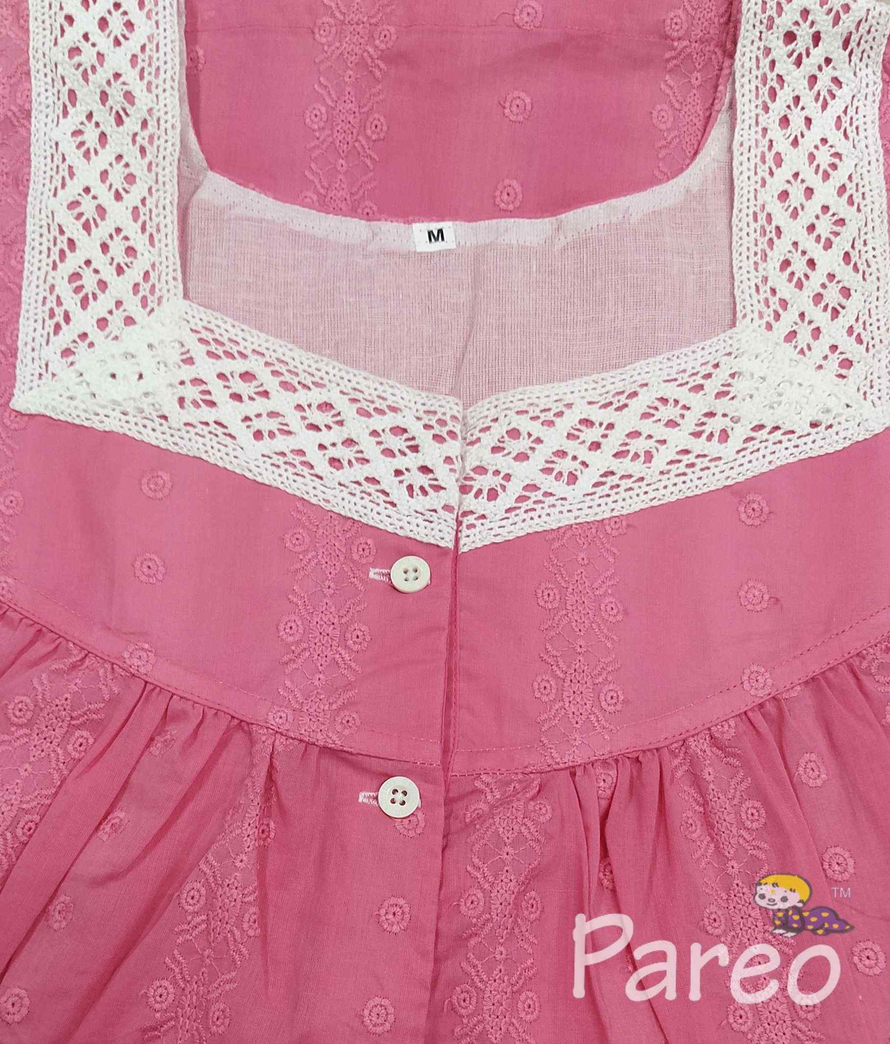 Hacoba Pockets, Half Open Medium Printed Nighty