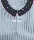 Cotton A-line churidar cut, With Pockets, Half Open Medium Printed Nighty