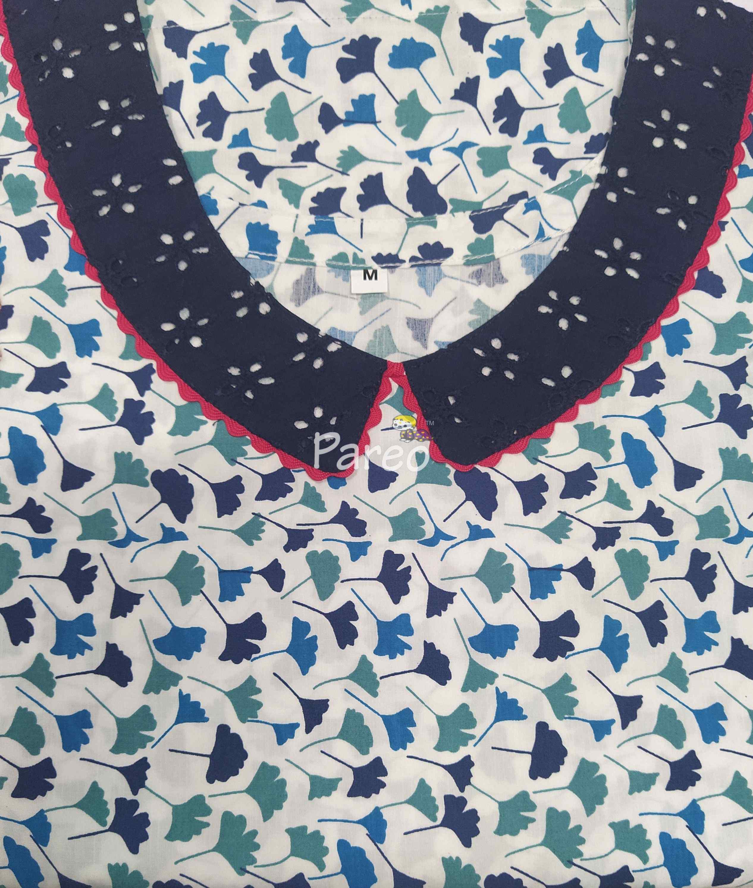 Bantex A-line churidar cut, With Pockets, No Open Medium Printed Nighty