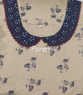 Cotton A-line churidar cut, With Pockets, No Open Medium Printed Nighty