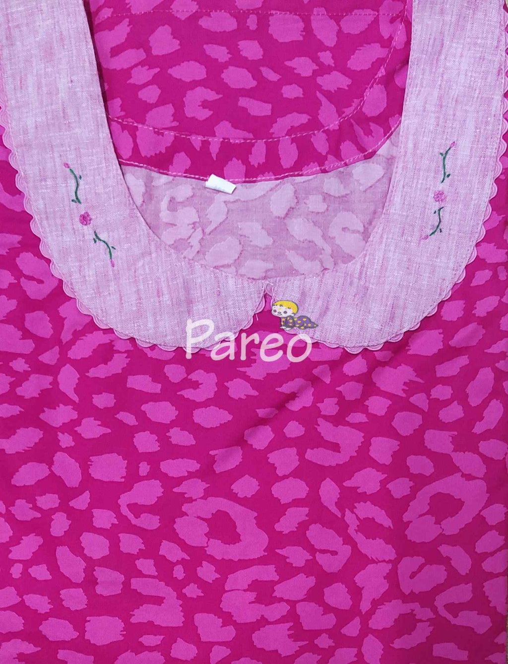 Bantex A-line churidar cut, With Pockets, No Open Medium Printed Nighty