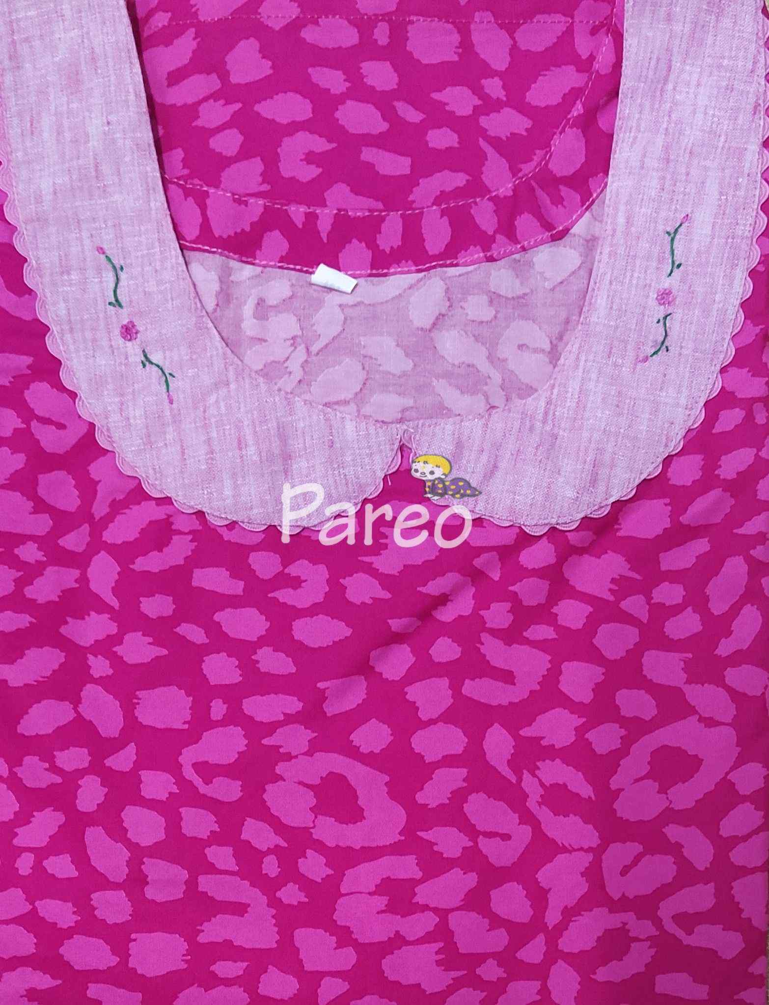 Bantex A-line churidar cut, With Pockets, No Open Medium Printed Nighty