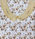Cotton A-line churidar cut, With Pockets, No Open Medium Printed Nighty