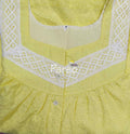 Hacoba Pleated , With Pockets, Half Open Medium Printed Nighty