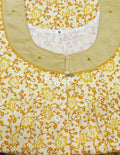 Cotton Pleated , With Pockets, Half Open Medium Printed Nighty
