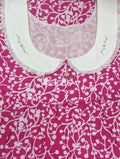 Cotton Pleated , With Pockets, No Open Small Printed Nighty